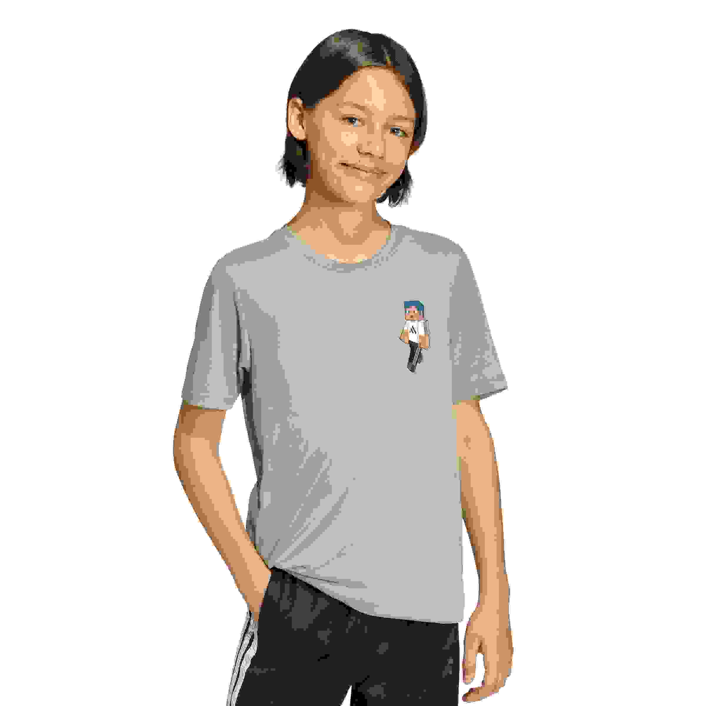 adidas Minecraft Training Big Kids' Light Green T-Shirt